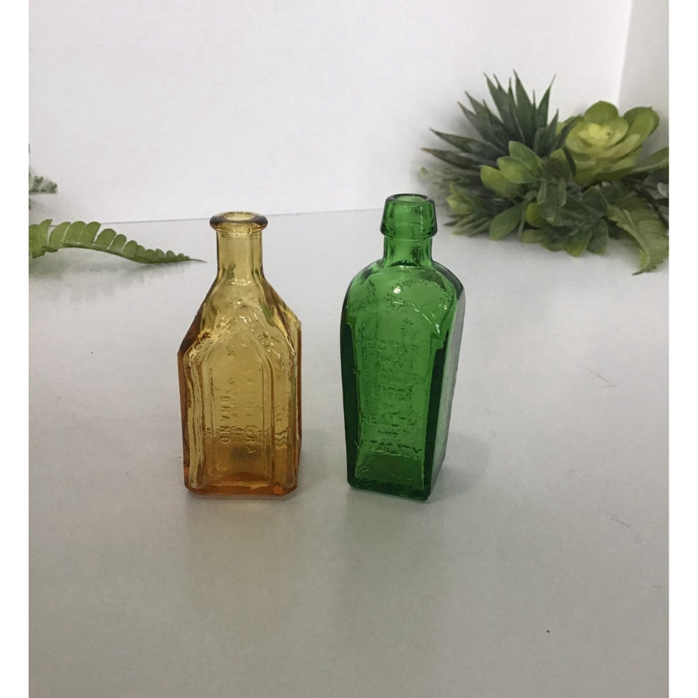 Vintage Miniature Glass Bottles